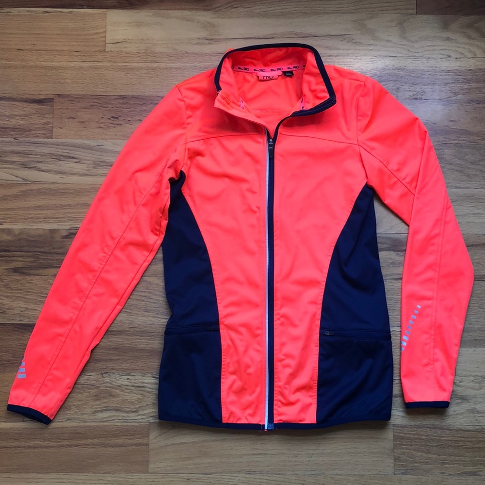 NWOT Orange & Navy Track/Running Jacket